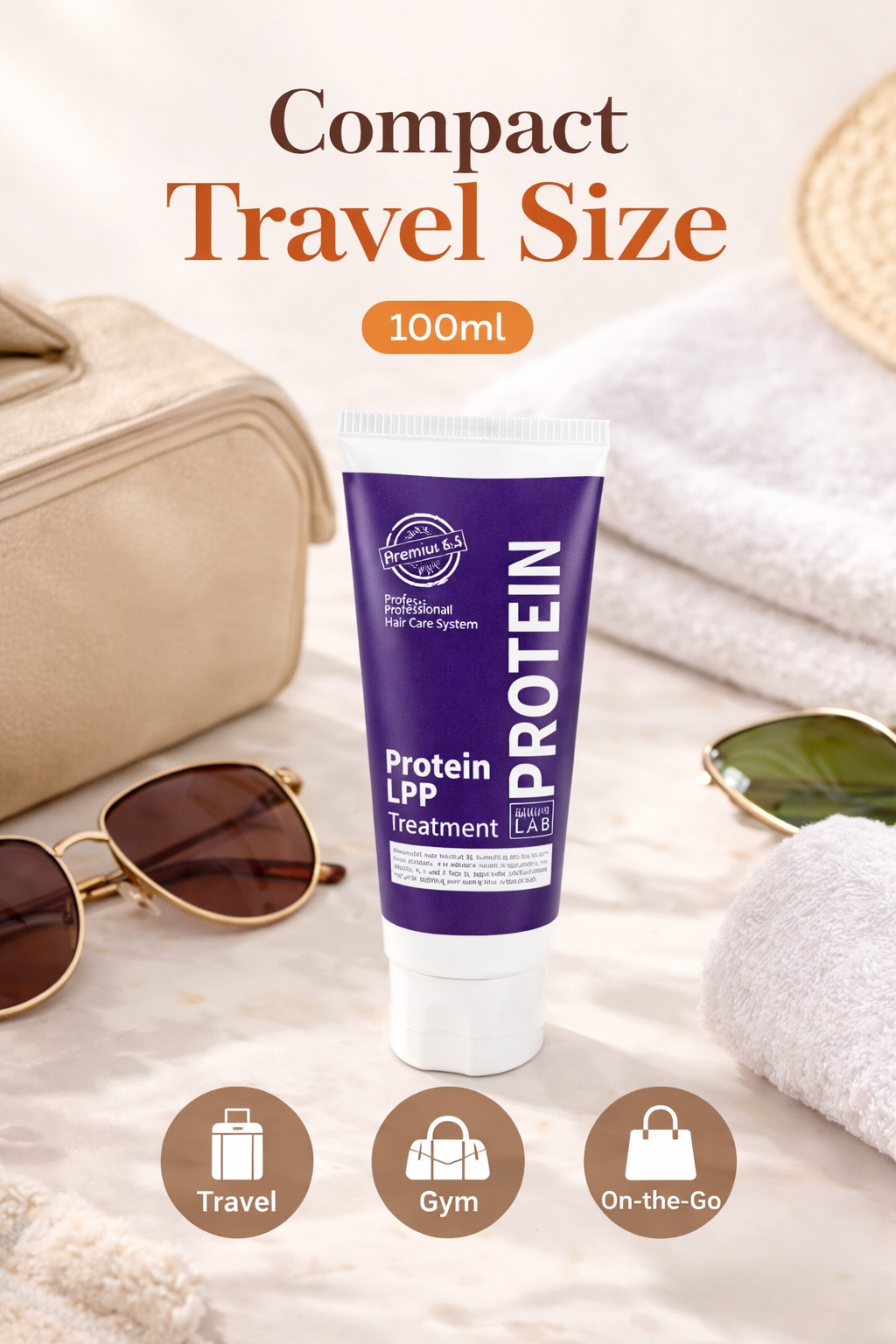 Park Jun Beautylab Protein LPP Treatment – Travel Size 100ml  White Musk, Salon Repair Care