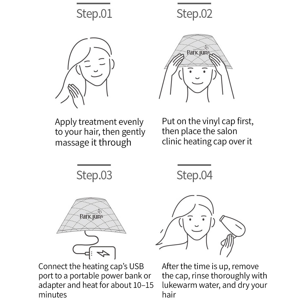 Salon Clinic USB Heating Cap PJP-7000 Professional Heat Therapy for Deep Hair Care