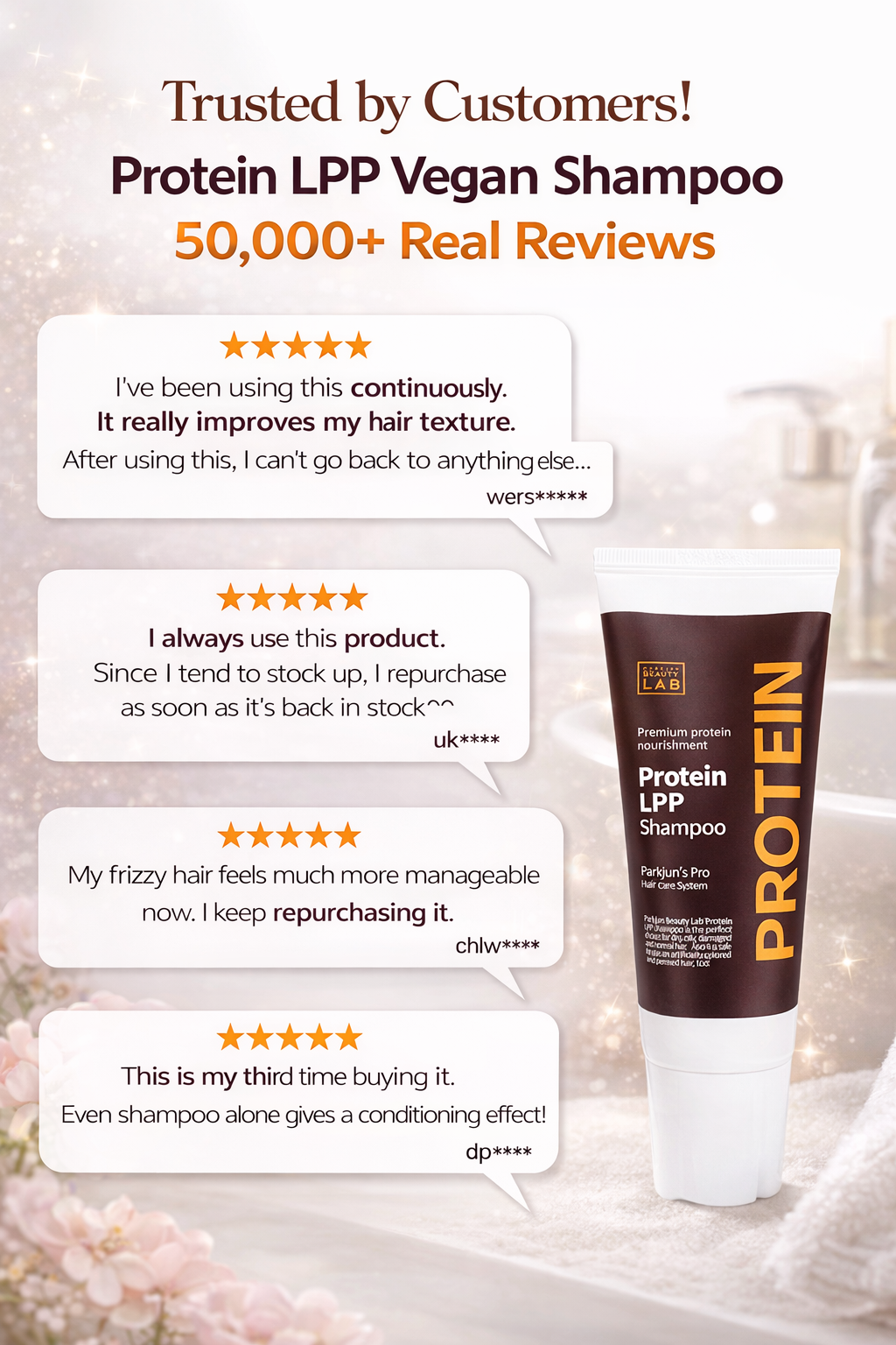 Parkjun Beautylab LPP Protein Shampoo 100ml travel size